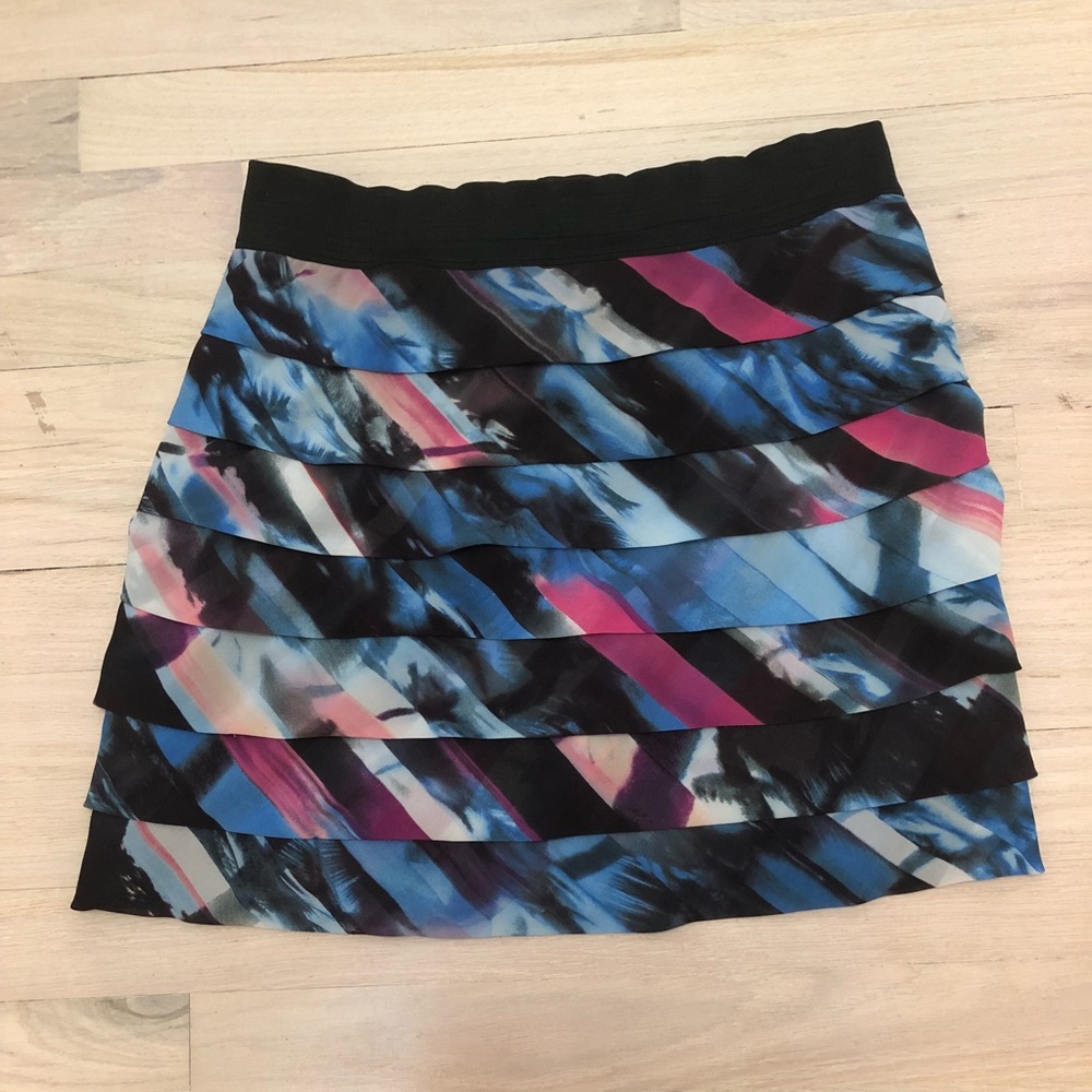 Guess Watercolor Print Skirt